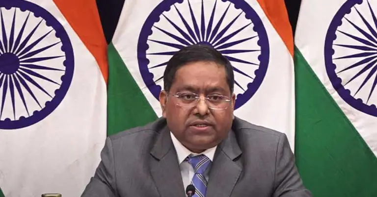 ভারতের পররাষ্ট্র মন্ত্রণালয়ের মুখপাত্র রণধীর জয়সওয়াল।